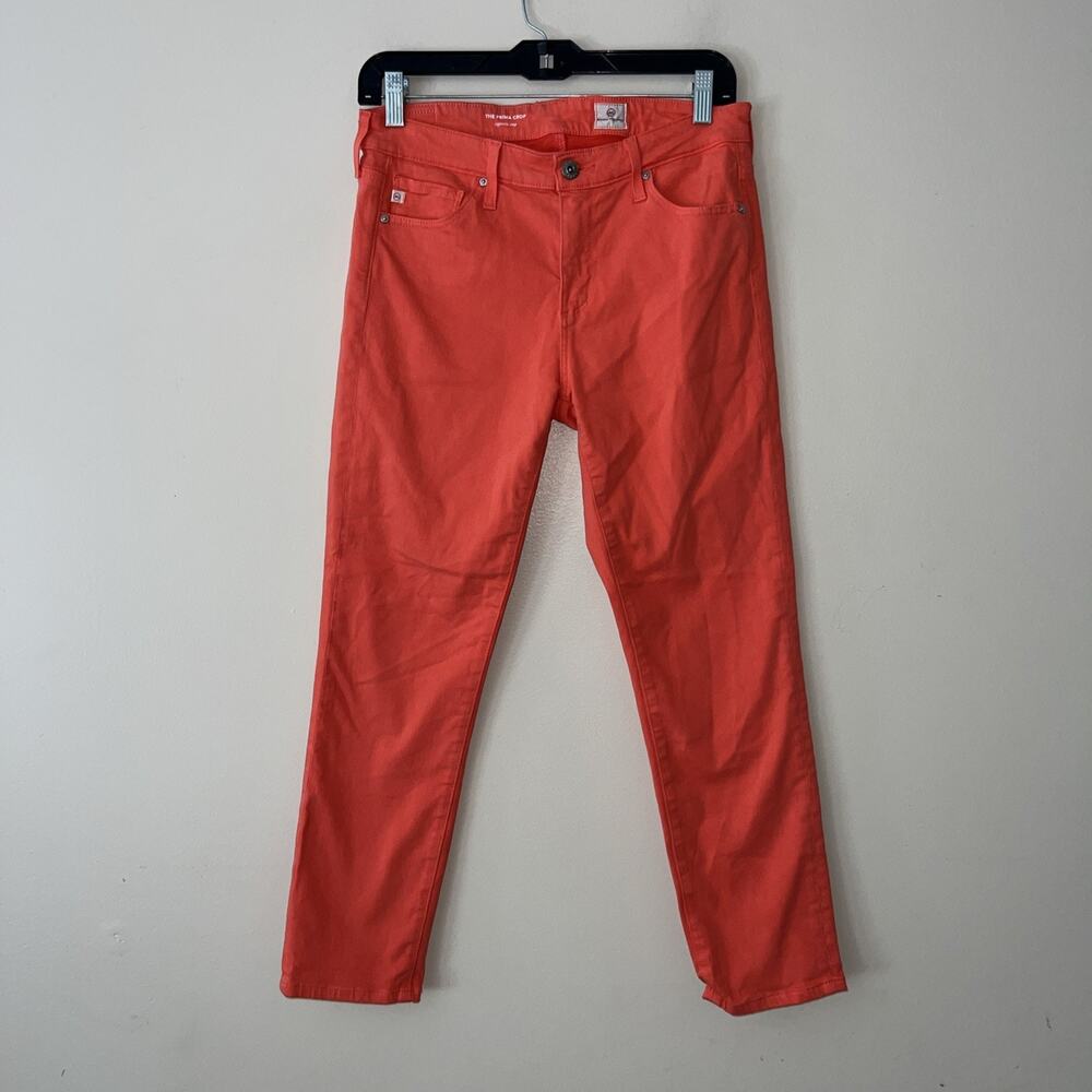 AG Adriano Goldschmied Jeans Women’s 28 R Pink The Prima Cigarette Crop
